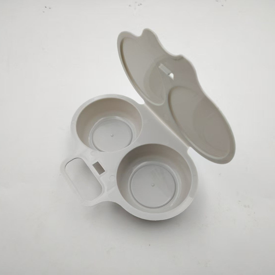 🥚Microwave Egg Poacher –🍳Dual‑cavity, non‑stick & easy clean. Healthier than frying