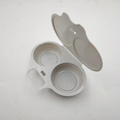 🥚Microwave Egg Poacher –🍳Dual‑cavity, non‑stick & easy clean. Healthier than frying