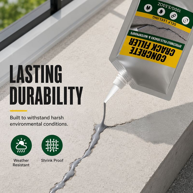 ⏰🔥LIMITED TIME 50% OFF! 🛠️Waterproof Concrete Crack Filler & Sealant