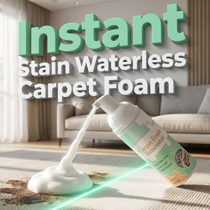 🎉2026 HOT SALE 50% OFF!🎉 Waterless Carpet Foam Stain Remover with Towel